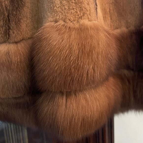 Russian Sable Sheared Mink Fur Jacket NWT - Picture 10 of 13